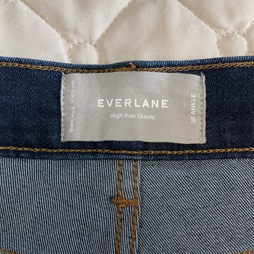 Everlane stretch high rise skinny jeans 30 ankle - Picture 4 of 8